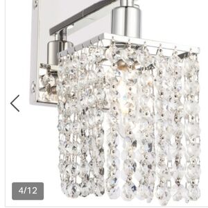 ✨️Crystal Wall Sconce with Silver Accents✨️